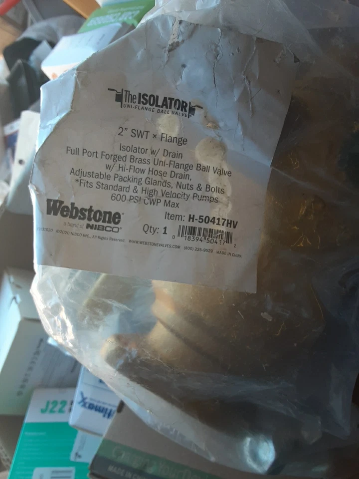 Webstone (H-50417HV) 2 дюйма изолятор пота со сливом - высокая скорость - Изображение 1 из 1