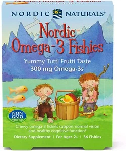 NORDIC NATURALS, OMEGA-3 FISHIES Immunsystems 36 Fishies SUPER PREIS - Bild 1 von 3