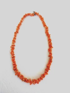 1940's Vintage Genuine Natural Branch Coral Necklace 20 inches Estate Piece - Picture 1 of 4
