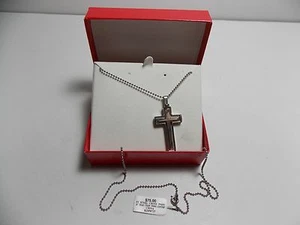 Vintage Edelstahl Kreuz Anhänger NACHLASS VERKAUF FUND D - Bild 1 von 5