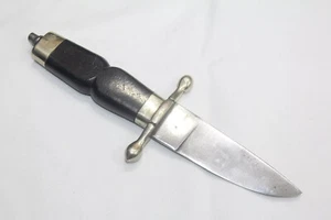 Cuchillo de caza daga Damasco hoja de acero mango de madera hecho a mano decoración del hogar B371 - Imagen 1 de 10