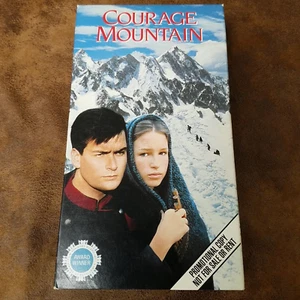 Courage Mountain (VHS 1990 Screener Promo RCA) Charlie Sheen Leslie Caron - Picture 1 of 3