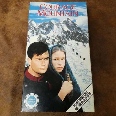 Courage Mountain (VHS 1990 Screener Promo RCA) Charlie Sheen Leslie Caron - Image 1 of 3