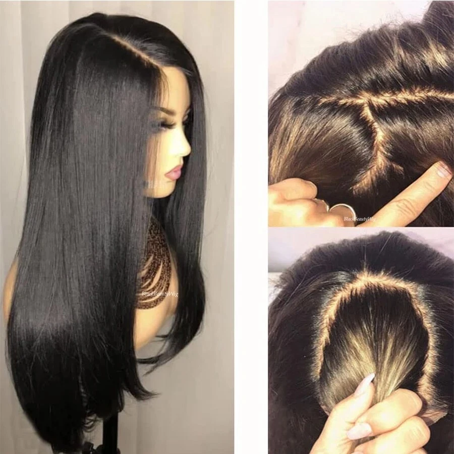 Silk Top Full Lace Human Hair Wig Malaysian Pre Plucked Silk Base Full Lace Wig - Image 1 of 4