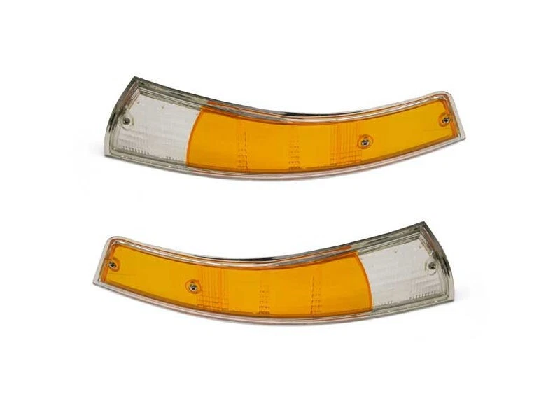 New Euro Porsche 911 912 Pair Set of 2 Front Right & Left Turn Signal Light Lens Foto 1 de 1