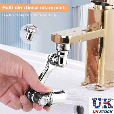 Universal 1080° Swivel Extension Faucet Aerator Rotate Robotic Arm Tap Extender • 10.26€