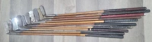 10 Antique Vintage Hickory Wood Shaft Golf Club Putters Need Work Poor Condition - Picture 1 of 10