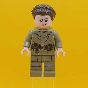 Princess Leia sw1296 Olive Green Endor Outfit Star Wars Minifigure Lego - Picture 1 of 5