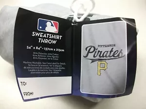 NWT Pittsburgh Pirates MLB Logo Sweatshirt Material Poly/Cotton Throw VHTF - Picture 1 of 5