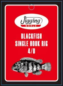 JIGGING WORLD BLACKFISH RIG SINGLE HOOK RIG (FREE SHIPPING WITHIN US) - Picture 1 of 7