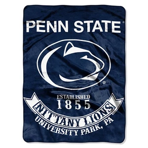 Penn State Nittany Lions Plush Blanket, 60”x80” - Warm & Soft NCAA BLANKET - Picture 1 of 3