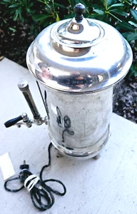 Vintage Silver Large Commercial Edison Coffee Pot brings a touch of nostalgia - Picture 1 of 6