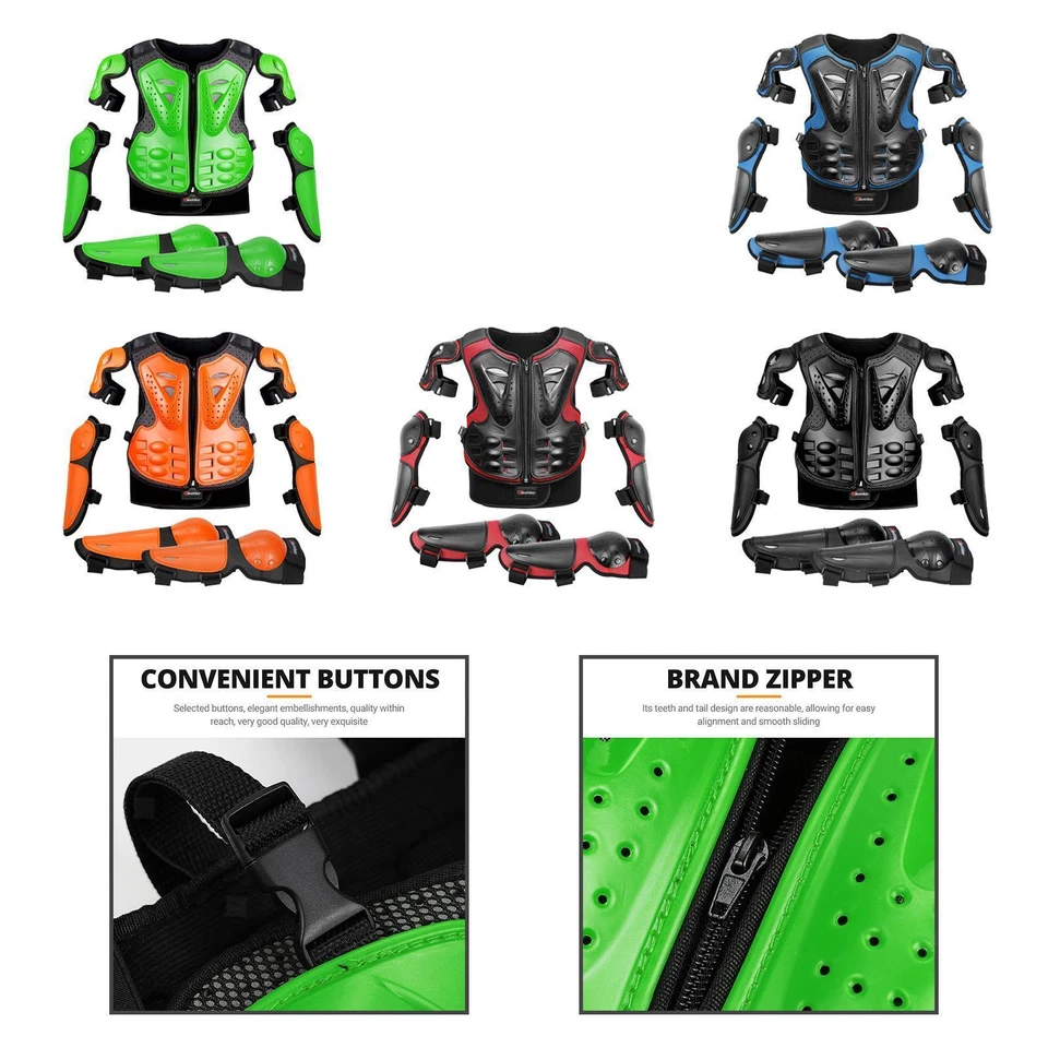 Kids Motorcycle Guard Suit Dirt Bike Gear for Outdoor Sports Cycling - Image 1 of 1