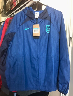 Chaqueta de fútbol Nike England FC AWF prepartido cremallera completa azul DN1077-480 para hombre talla M Foto 1 de 4
