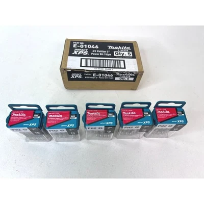 Makita E-01046 Impact XPS #2 Phillips 2" Power Bit 15-Piece Set 5 Packs - Image 1 of 4