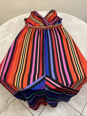 WORTHINGTON Women Stripped Boho Sleeveless Maxi Dress Size 14 NEW! - Image 1 of 4