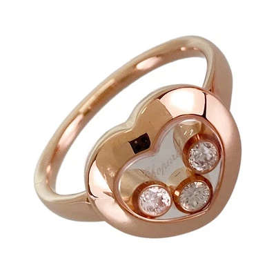 Anillo Chopard Happy Diamond oro rosa diamantes Foto 1 de 4