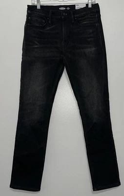 Old Navy Jeans Mens 30X30 Black Built In Tough Straight Casual Stretch Denim - Image 1 of 4