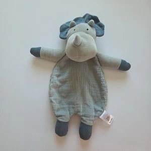 bub Green Muslin Dinosaur Plush Comfort Blankie Baby Toy Soft  Security Blanket  - Picture 1 of 4