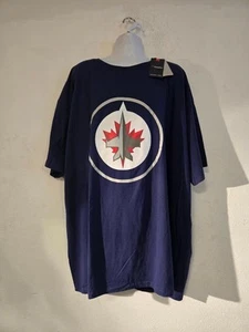 NEW NHL WINNIPEG JETS NAVY BLUE BIG T 6 XL FANATICS MENS ATHLETIC TAGS SLEEPER - Picture 1 of 8