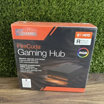 New Seagate FireCuda Gaming Hub 8TB External USB HDD Hub STKK8000400 - Image 1 of 4