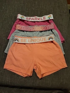 3 Pair Of Wonder Nation Brand Little Girls SZ XS 4/5 Play Shorts - Picture 1 of 2