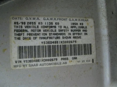 Fuel Injection Parts Fuel Injector Viggen B235R Engine Fits 99 SAAB 9-3 100888 - Image 1 of 4