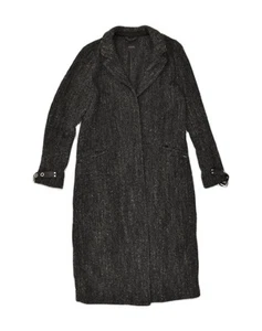 GUESS Womens Overcoat UK 10 Small Grey Herringbone Wool AK67 - Picture 1 of 4