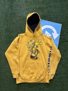 VINTAGE RARE FLAMEHEADS PULLOVER HOODIE YOUTH MEDIUM - Picture 1 of 3