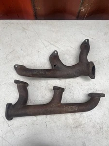 Vintage Ford Flathead V8 Fenton Exhaust Manifolds Cast Iron ORIGINAL 8BA Headers - Picture 1 of 24
