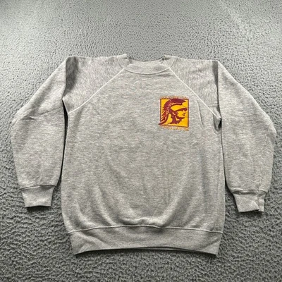 Sudadera De Colección USC Southern Cal Trojans Hanes Para Hombres M Gris Cuello Redondo Estampado Foto 1 de 4