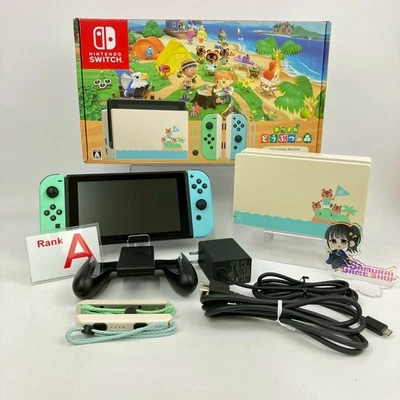 Nintendo Switch Console HAC-001(-01) A Rank Animal Crossing Edition 1Day Ship 16 - Image 1 of 4