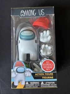 AMONG US Toikido WHITE with Red Hat 4” Action Figure NEW Interchangeable Hands - Picture 1 of 6