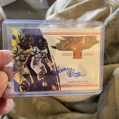 2023 Chronicles Football Draft Lance Boykin RC Auto /199 CC-LBO Seahawks - Image 1 of 2