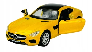 Mercedes-AMG GT Germany Luxury Car Model Diecast Yellow 1:32 Scale Bburago - Picture 1 of 9