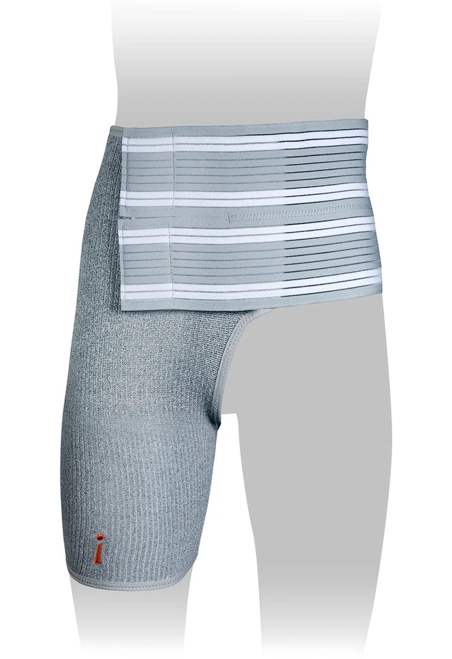 Incrediwear Hip Brace HIP103R Open Box Size Large Active Pain Relief Gray Unisex