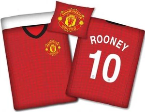 Ropa de cama original Manchester United 140x200 NUEVA algodón ecológico Rooney camiseta - Imagen 1 de 1