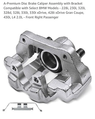 Pinza de freno de disco con soporte delantero derecho para BMW 228i 2014-2016 320i 330i 428i Foto 1 de 4