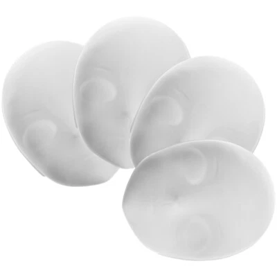  4Pcs Unfinished Blank Mask Cosplay Halloween Festival White Mask Full Face - Image 1 of 4