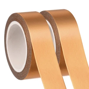 Washi Tape, 2 Rolls Low Tack Craft Decorative Tape, Bronze Gold 3/5 Inch x 32 FT - Picture 1 of 7