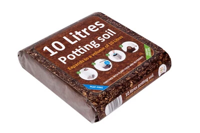 GreenBrokers 10 Ltr Organic Potting Compost - Expanding & Peat-Free