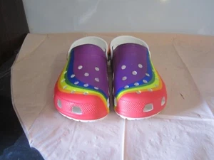 Crocs seltene Rainbow Dye Strapback Clogs makellos! NEU Herren 11 schön 😍💕 - Bild 1 von 8
