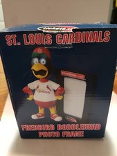 2009 FREDBIRD ST. LOUIS CARDINALS BOBBLEHEAD FRAME MASCOT SGA MINT