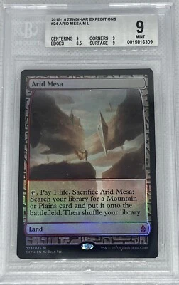 Arid Mesa - BGS 9 MINT - Zendikar Expeditions - MTG - Modern - Image 1 of 2