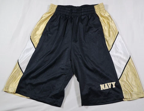 United States Navy Basketball Gym Shorts Mens Medium M Blue Gold Colosseum Cover
