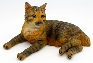 De Colección Colección Summit Marrón Naranja Gatito Atigrado Gato Estatuilla Acostada 4" - Imagen 1 de 8