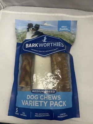 Лакомства для собак Barkworthies Healthy упаковка средней породы (5 разжевываний)  - Изображение 1 из 4