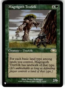 MTG Magic the Gathering Magnigoth Treefolk (PLS-82/3034) The List NM - Picture 1 of 2