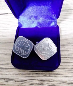Bangladesh - Coin Based Cufflinks - 5 Poisha -1994 - Picture 1 of 3