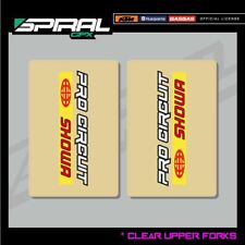 pair clear showa pro circuit fork leg decal Factory